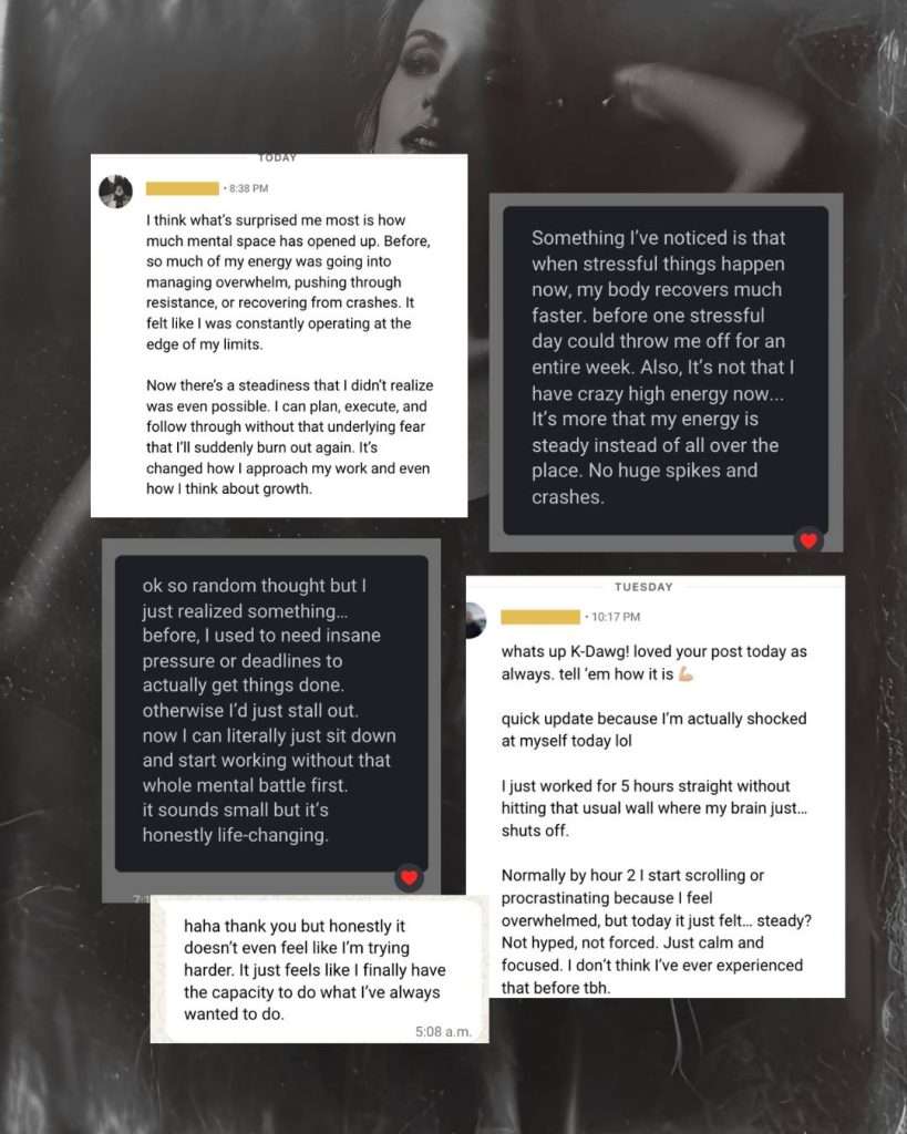 Testimonials: Capacity Diagnosis | Magnetic Method | The Wealthy Body | The Empire Engine // Command Attention. Convert Premium Buyers. Scale Sustainably.