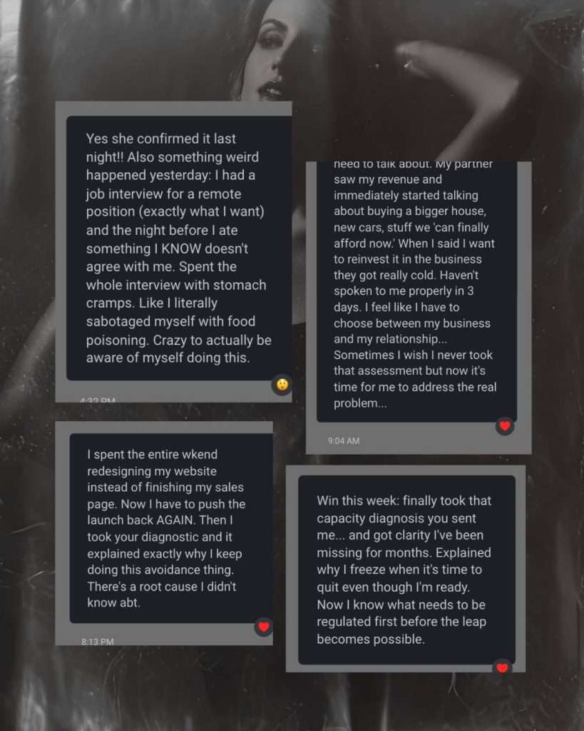 Testimonials: Capacity Diagnosis | Magnetic Method | The Wealthy Body | The Empire Engine // Command Attention. Convert Premium Buyers. Scale Sustainably.